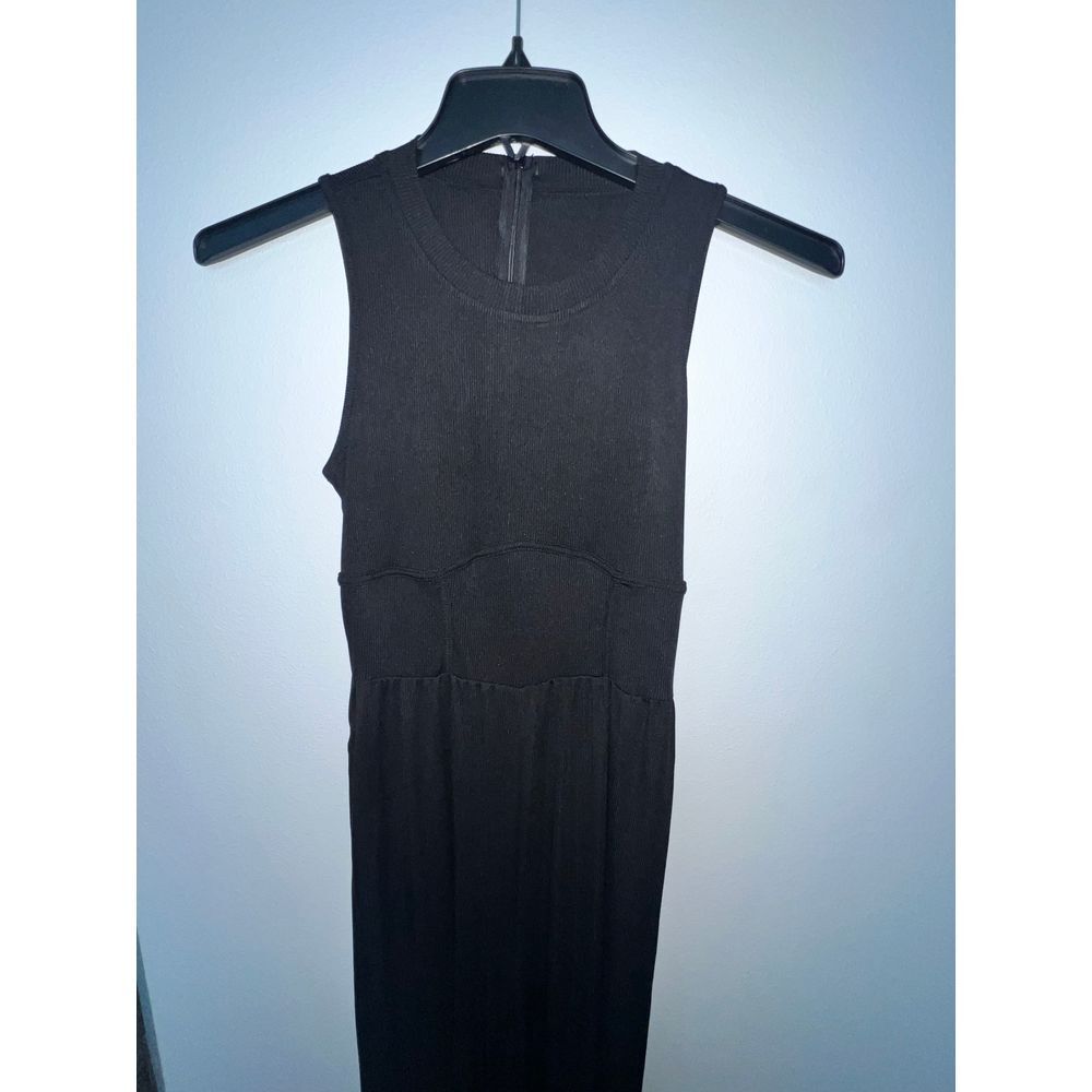 Elegant Black Sleeveless Wide Leg Jumpsuit Evening Formal Occasion Party Wear - Picture 3 of 6
